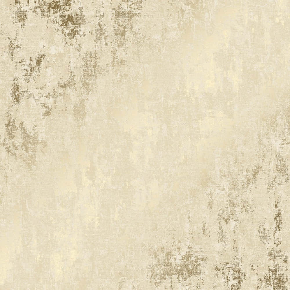 流光溢彩金屬質感背景 壁紙 — 一款帶有細膩筆觸圖案和復古磨損的米色與金色做舊紋理壁紙。