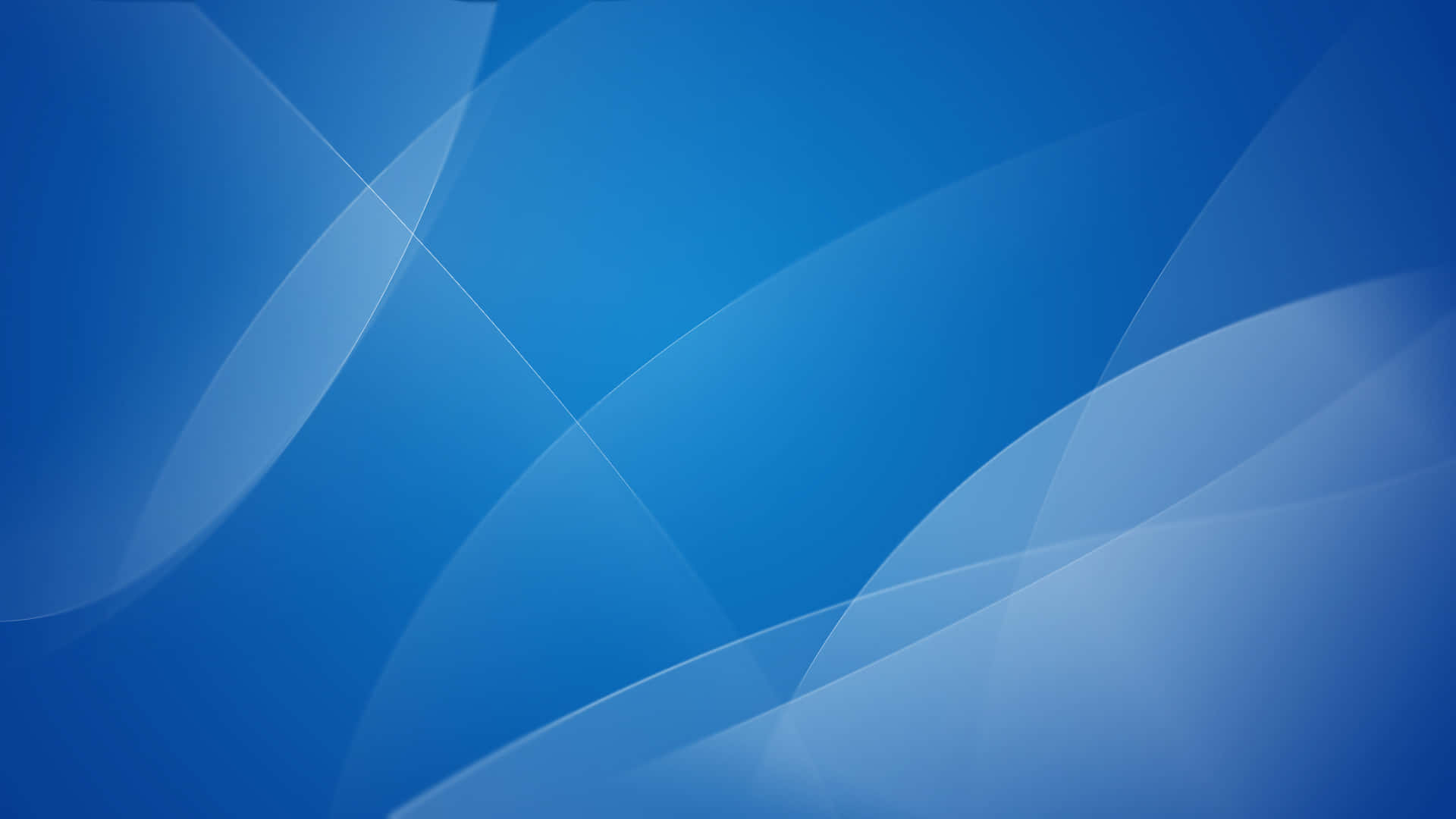 macOS 桌布 壁紙 — 流暢的藍色漸變與半透明的白色曲線，營造出寧靜的數碼抽象背景。