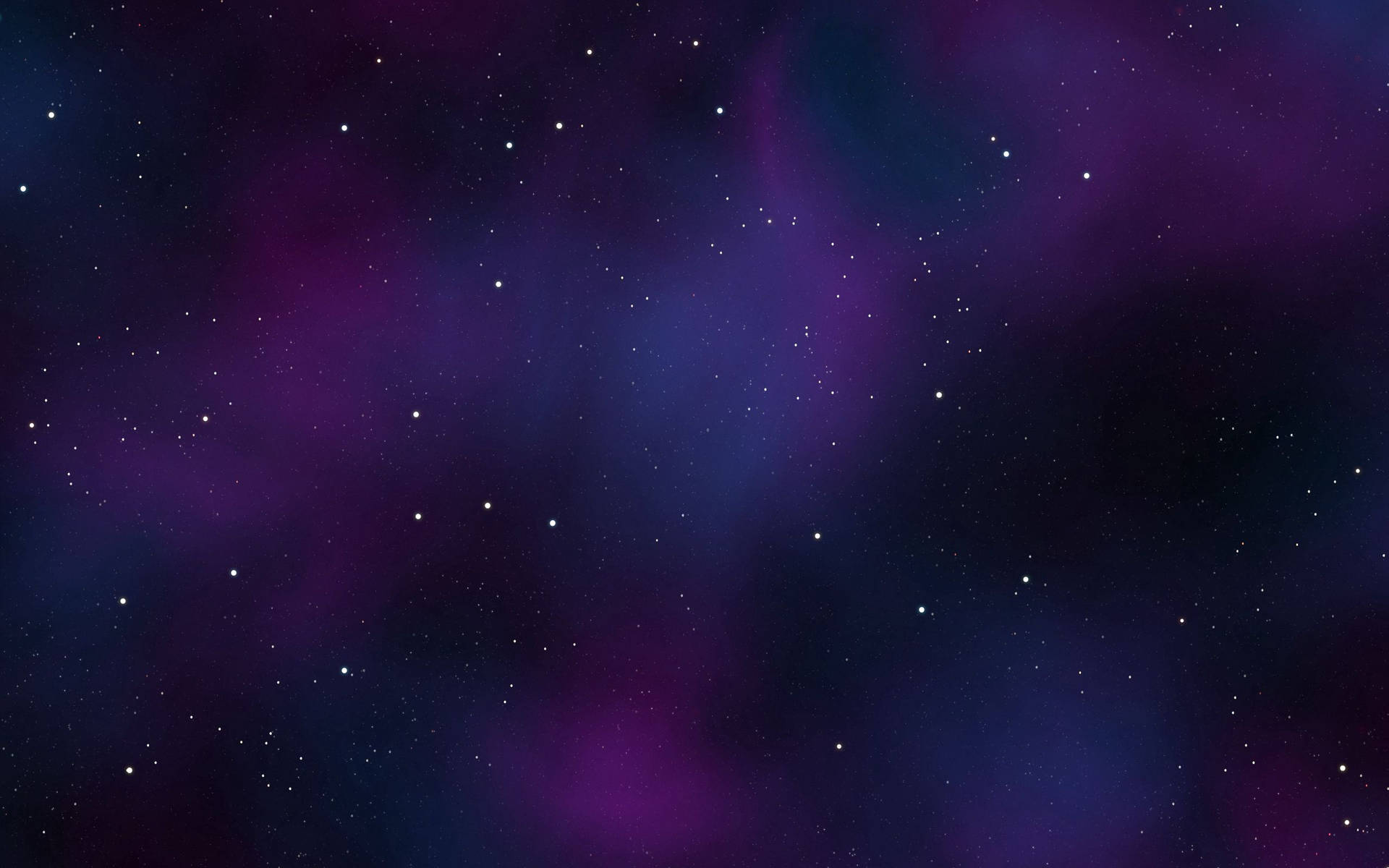 廣闊的紫色和藍色星雲，充滿了深空中的星星。