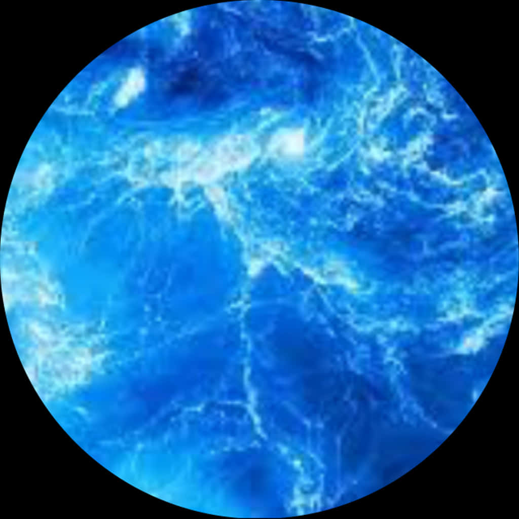 海洋紋理圓形視角 壁紙