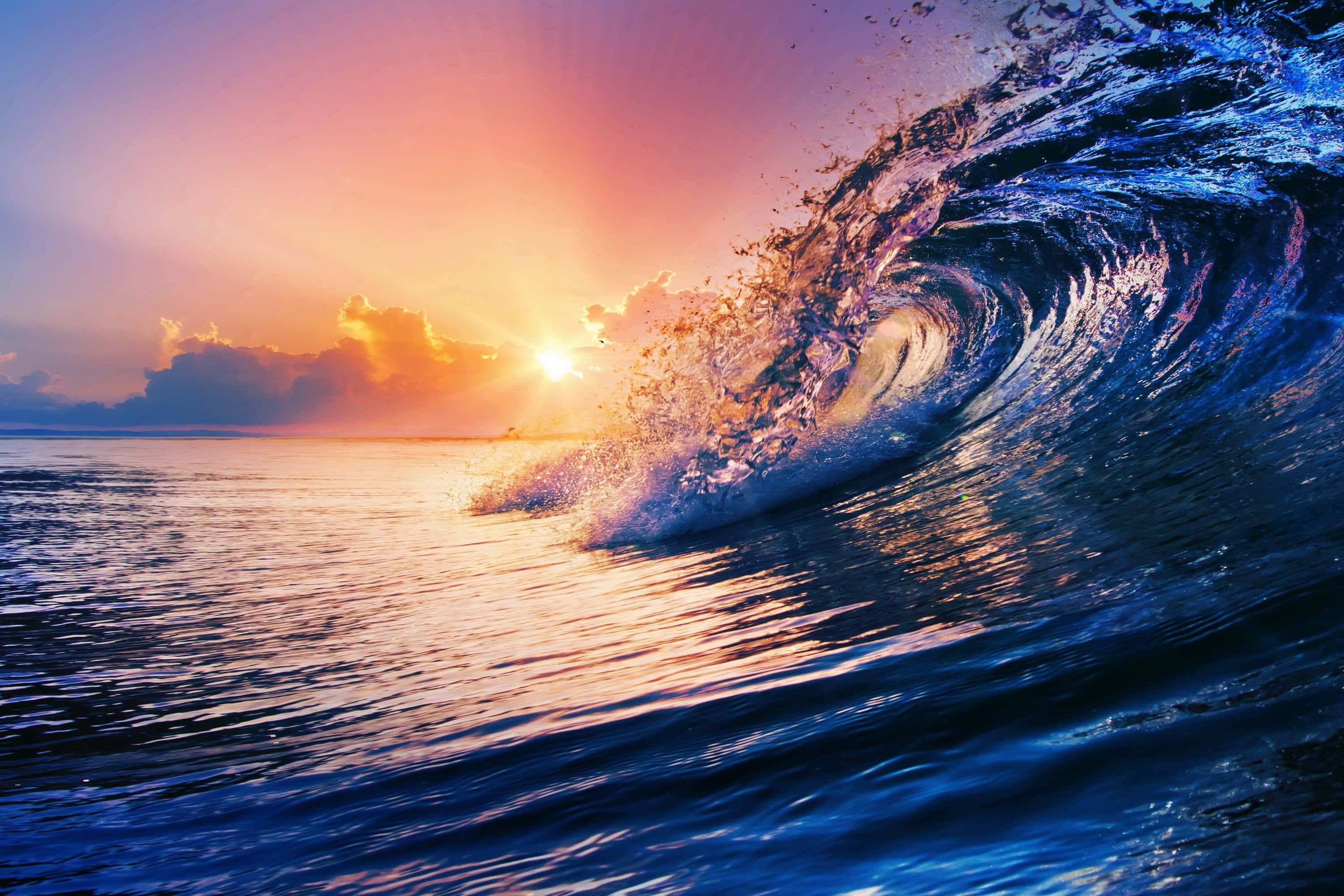 海浪背景 壁紙