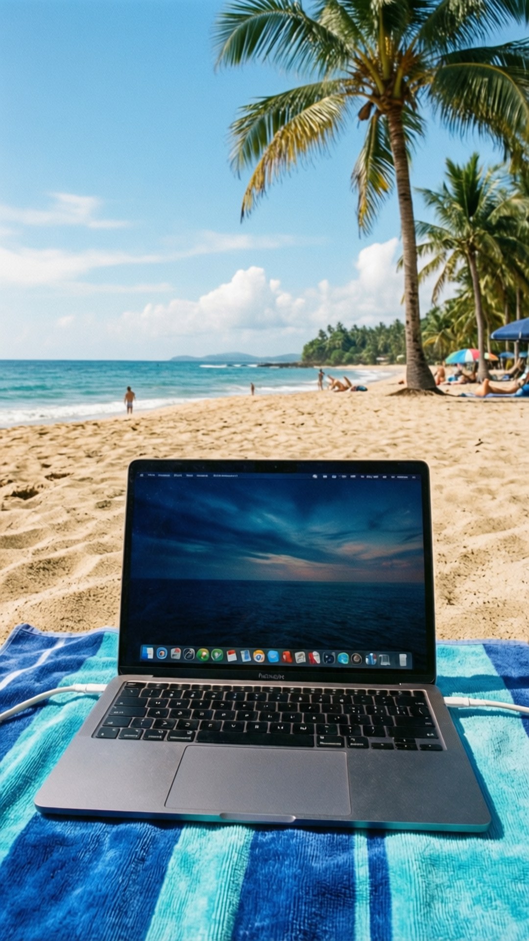 海濱MacBook逃逸 壁紙