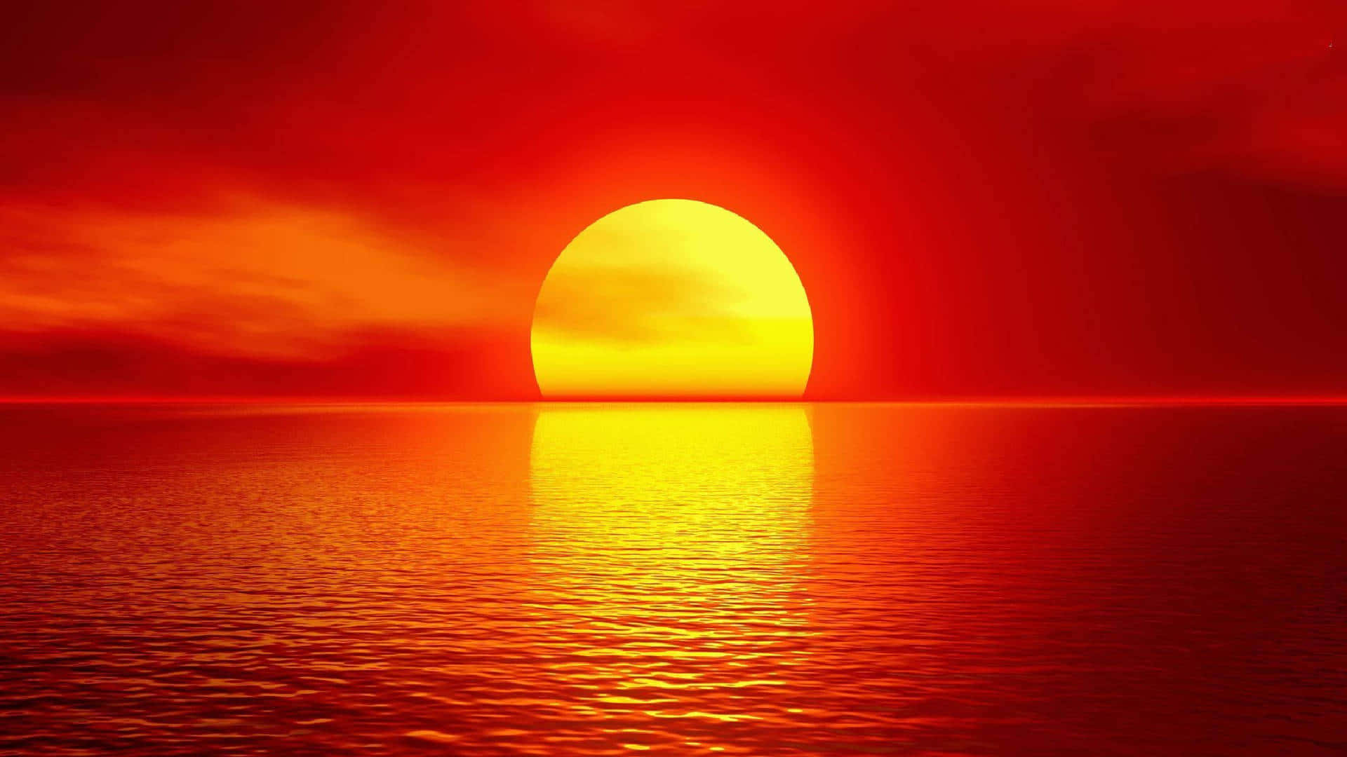「海灘上的寧靜日落，帶來平和與安詳。」 壁紙