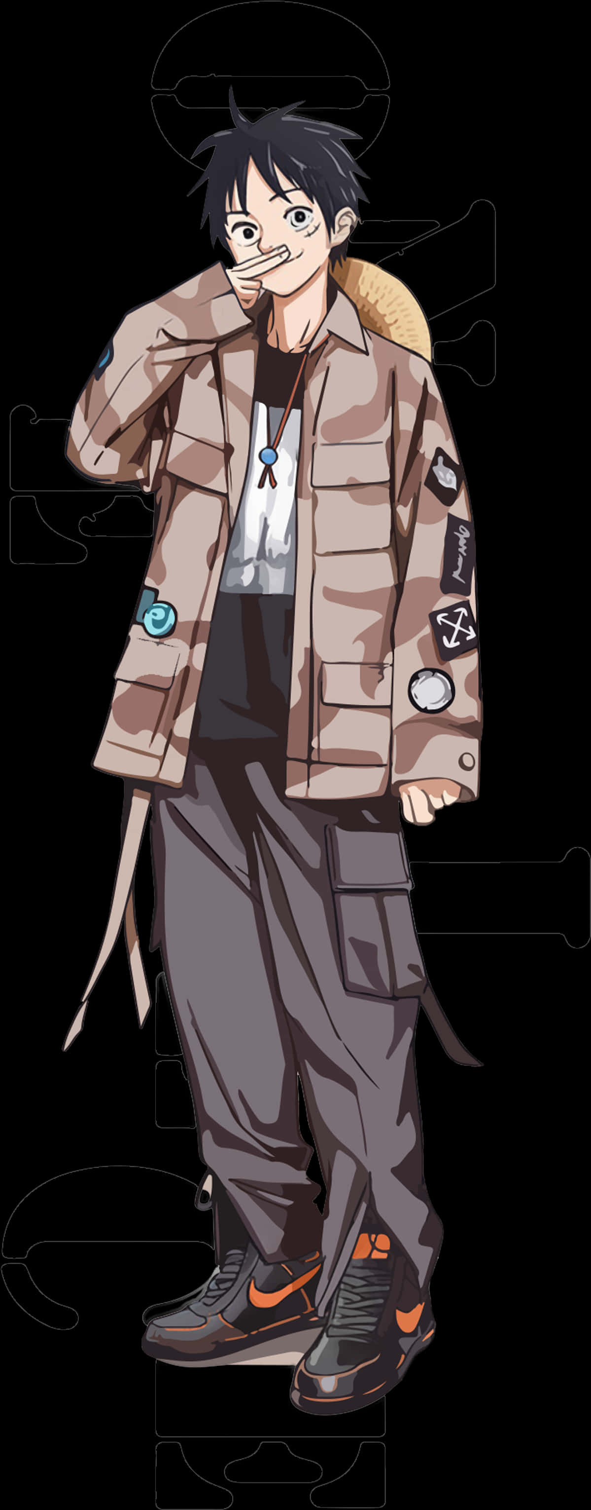 海賊王現代路飛服裝 壁紙