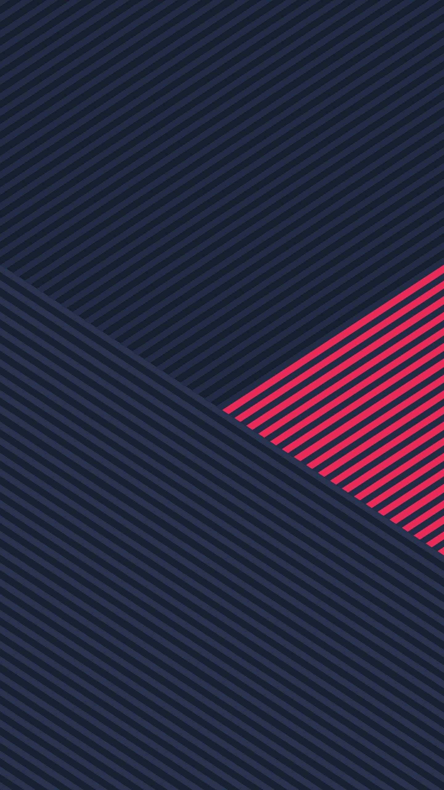 Minimalist Pattern 桌布 壁紙 — 海軍藍與粉紅色斜紋形成幾何角度的極簡抽象圖案。