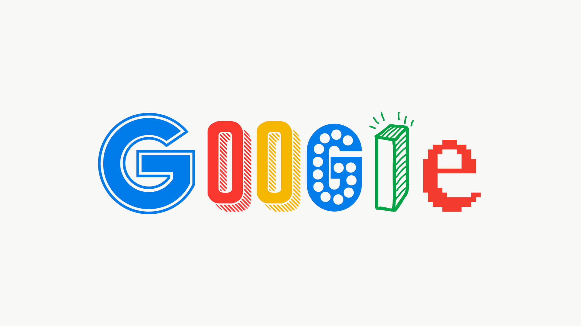 Google 標誌，帶有風格化的彩色字母