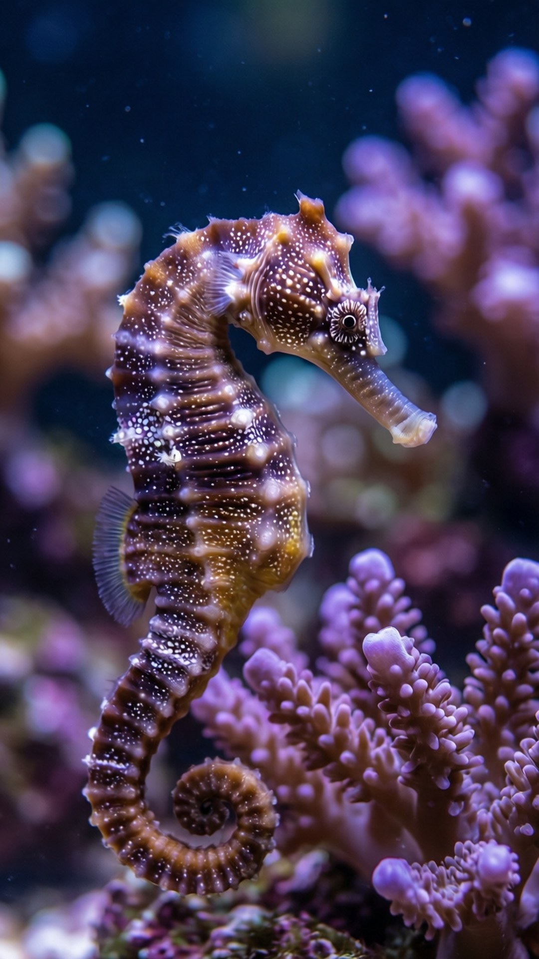 海馬珊瑚特寫 壁紙
