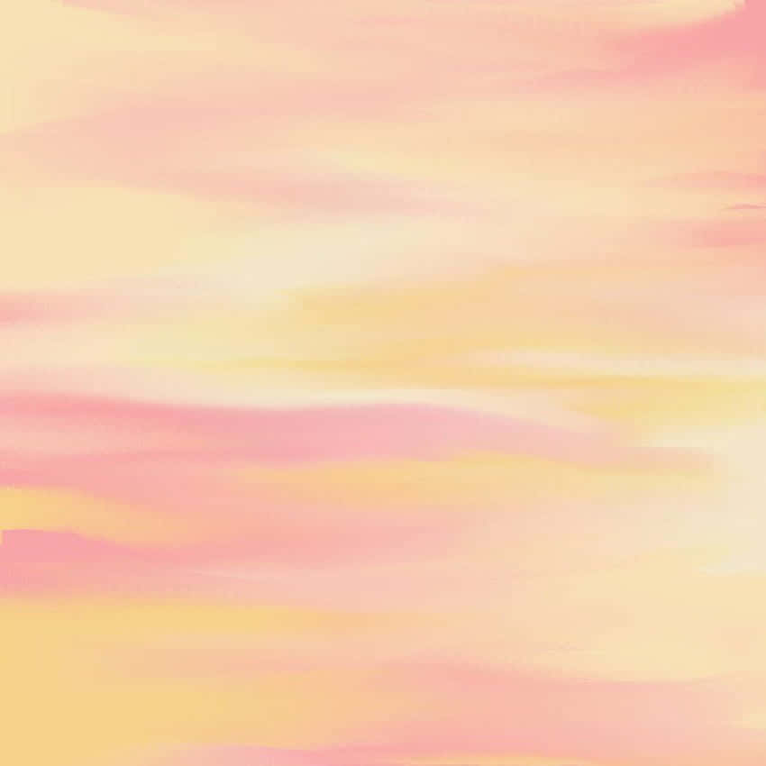 柔和粉紅同黃色水彩天空漸變