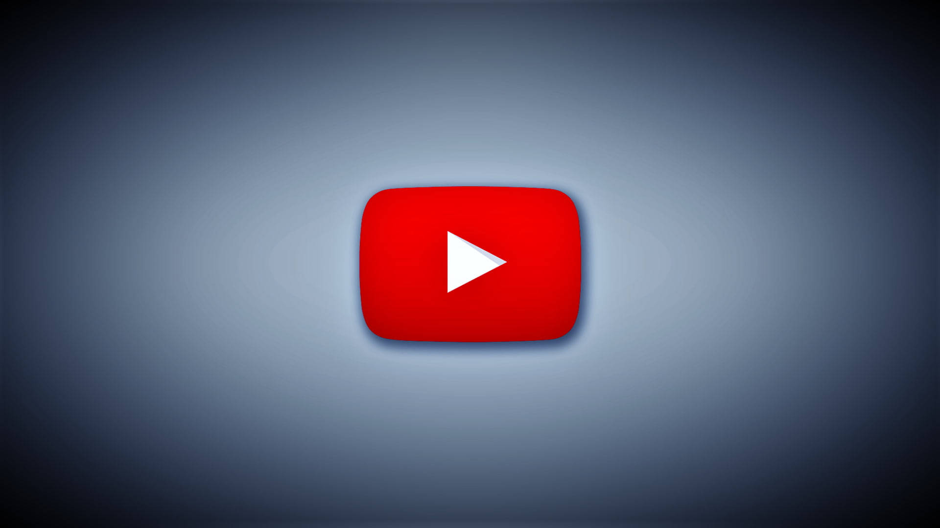 藍色漸變背景上的YouTube播放按鈕標誌