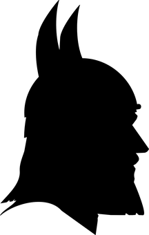 深色剪影肖像