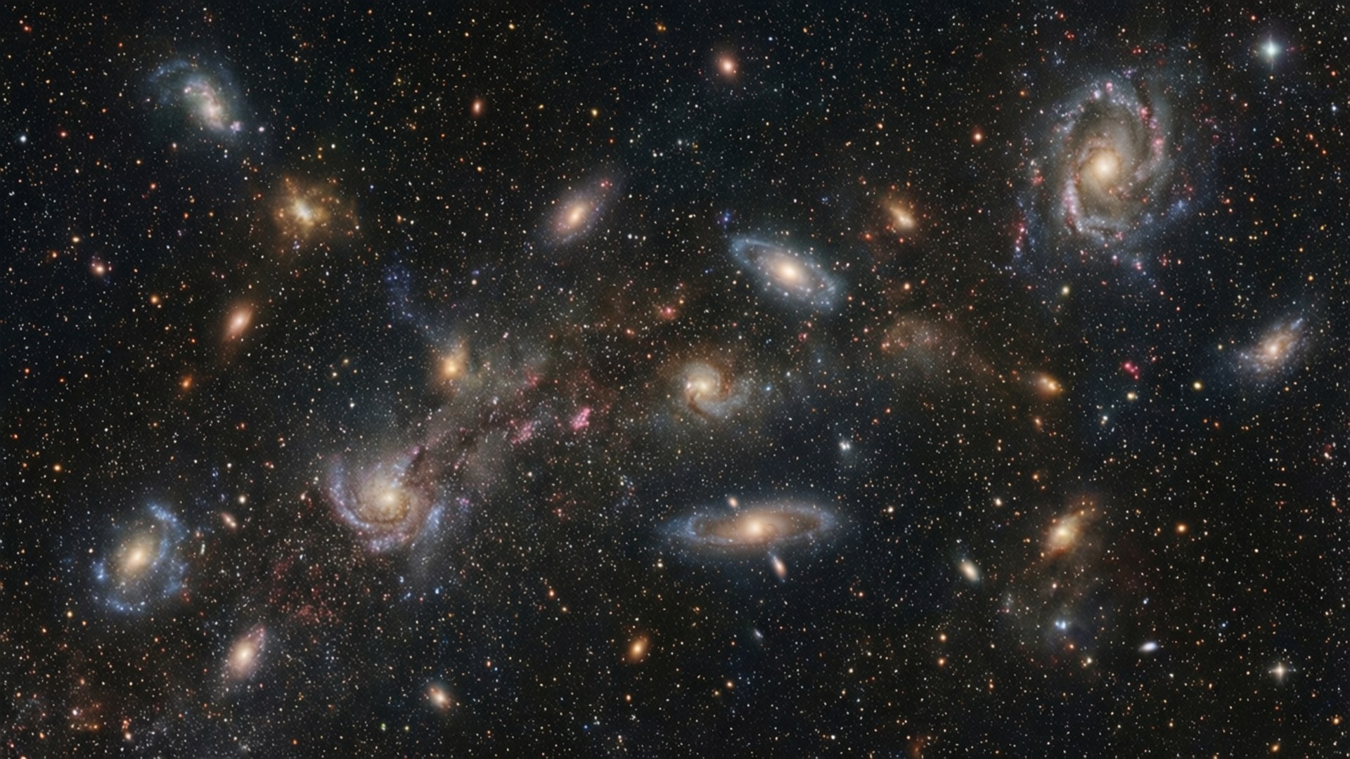 深邃星系場 壁紙