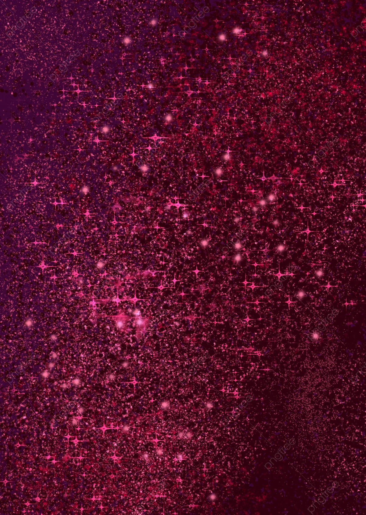 深金屬粉紅閃粉 壁紙 — 在深紫色背景上閃耀的充滿活力的粉紅色和洋紅色閃粉顆粒場。