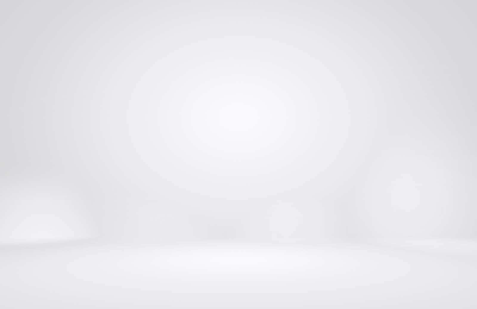 淺灰色：皇家背景 壁紙 — 一個極簡主義的工作室，帶有柔和的白色漸變和微妙的圓形光效，營造出寧靜的數位背景。