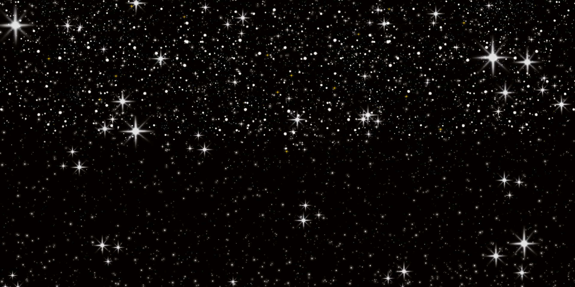 黑色背景上閃爍著明亮星星的星空夜空。