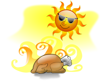 清涼太陽與沉睡龜插圖 壁紙