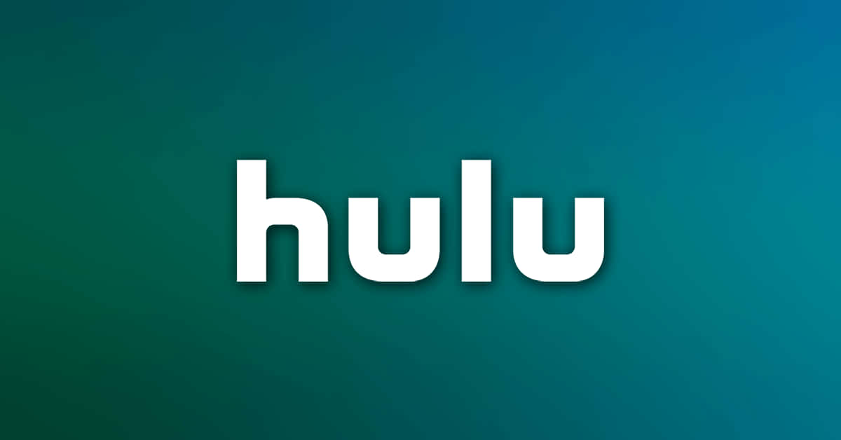 準備好下一次追劇吧 壁紙 — Hulu 標誌以粗體白色字母居中顯示在漸變青綠色背景上。