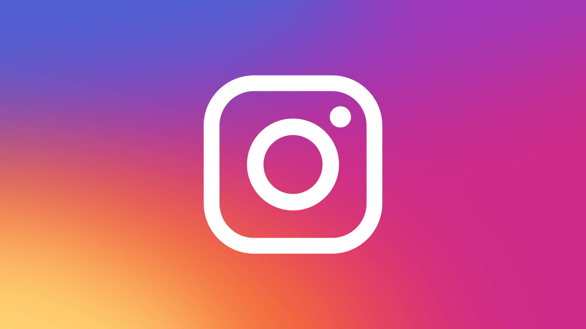 Instagram應用程式標誌在彩色漸變背景上