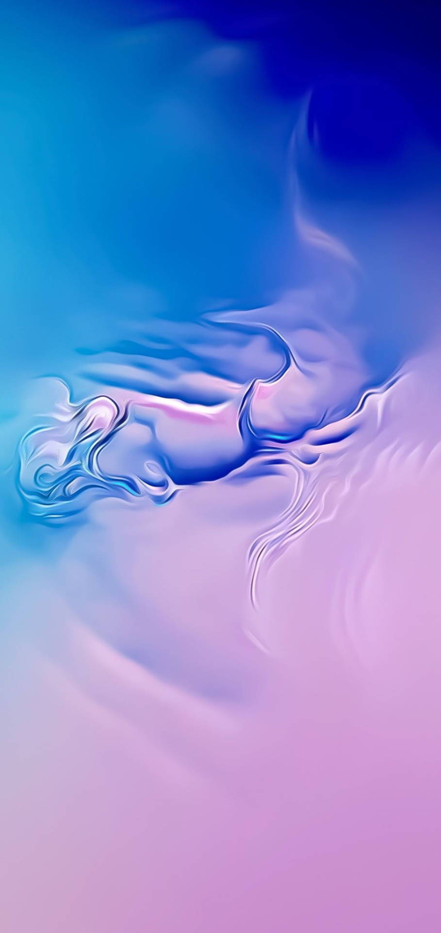 抽象數位藝術作品，帶有流動的藍色和紫色液體光漸變。