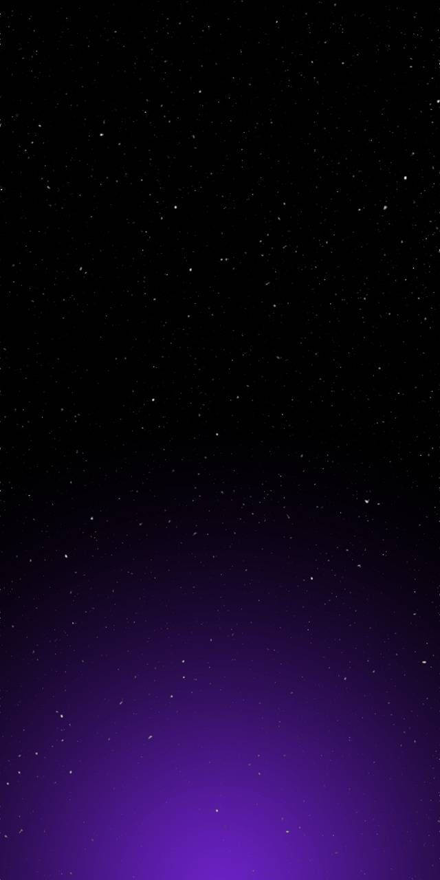 手機 桌布 壁紙 — 漸變夜空從深黑色過渡到充滿活力的紫色，點綴著無數閃爍的星星。