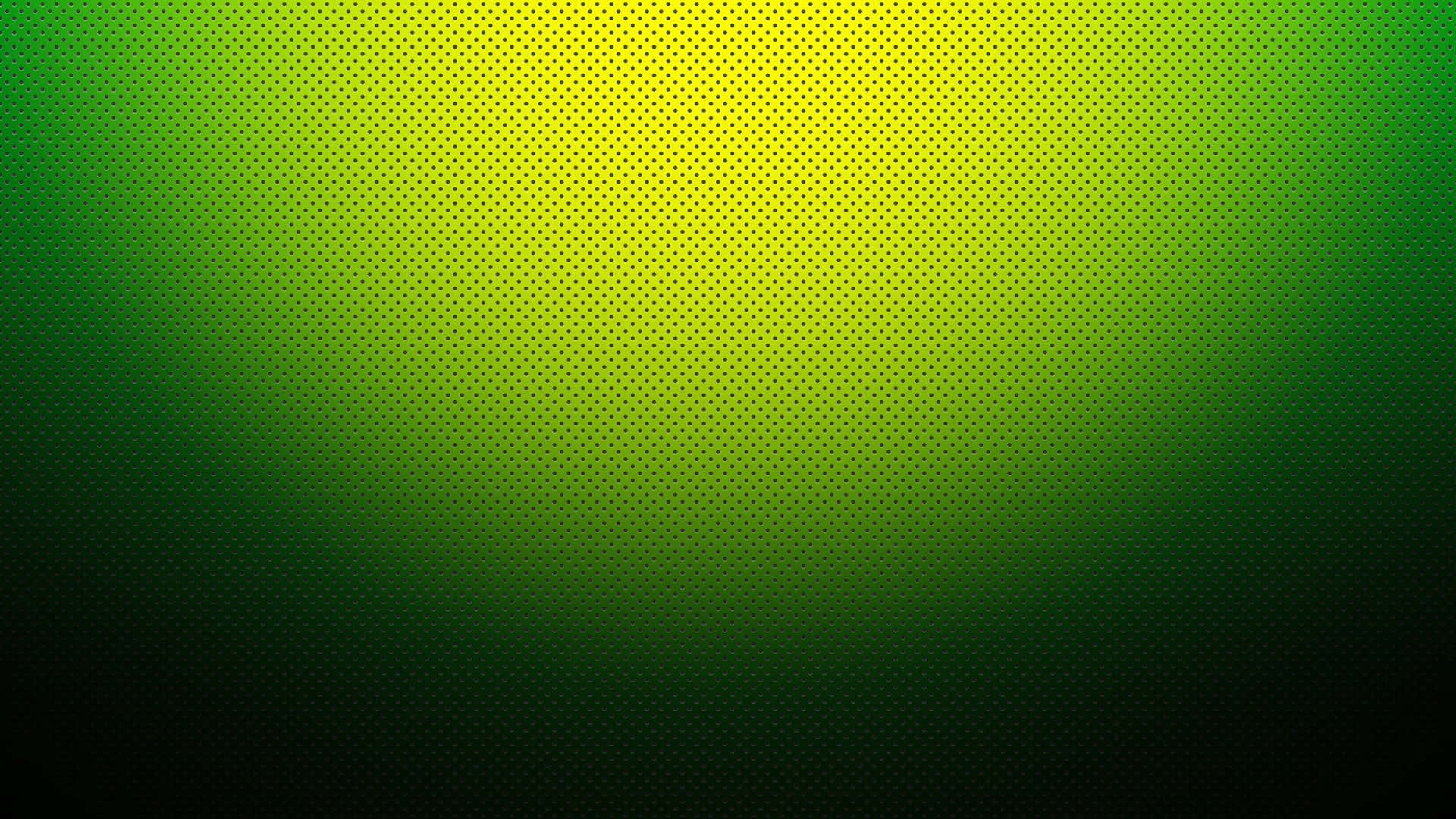 Green Gradient 桌布 壁紙 — 漸變綠色和黃色背景，帶有微妙的半色調點狀圖案，從明亮的中心漸變到深色邊緣。