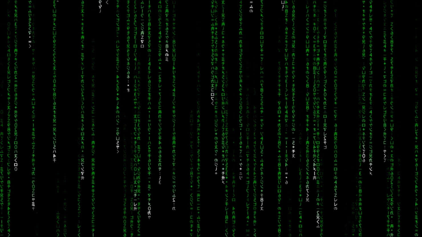 綠色數碼代碼像 Matrix 電影一樣在黑色屏幕上落下。