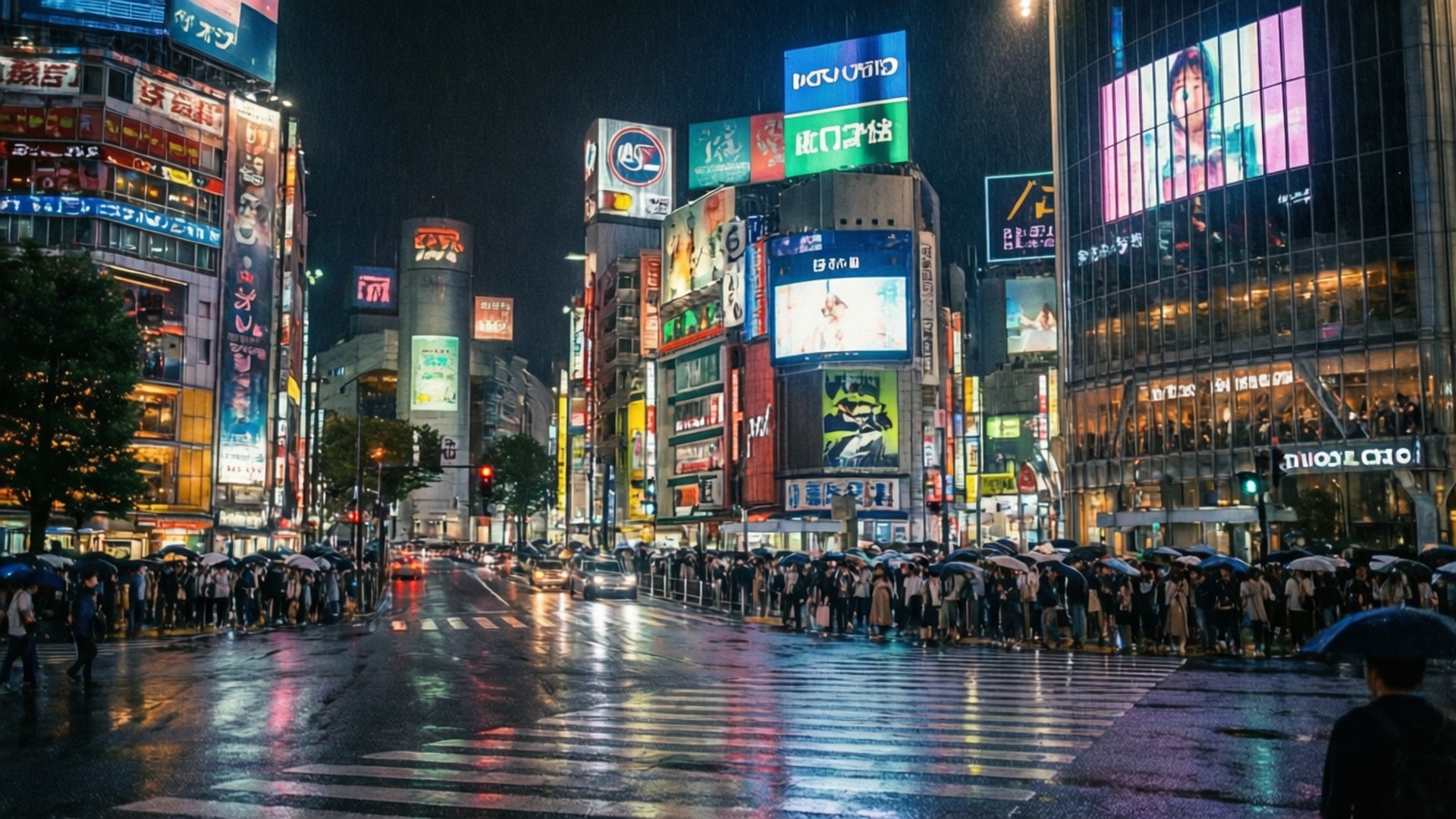 澀谷之夜 壁紙