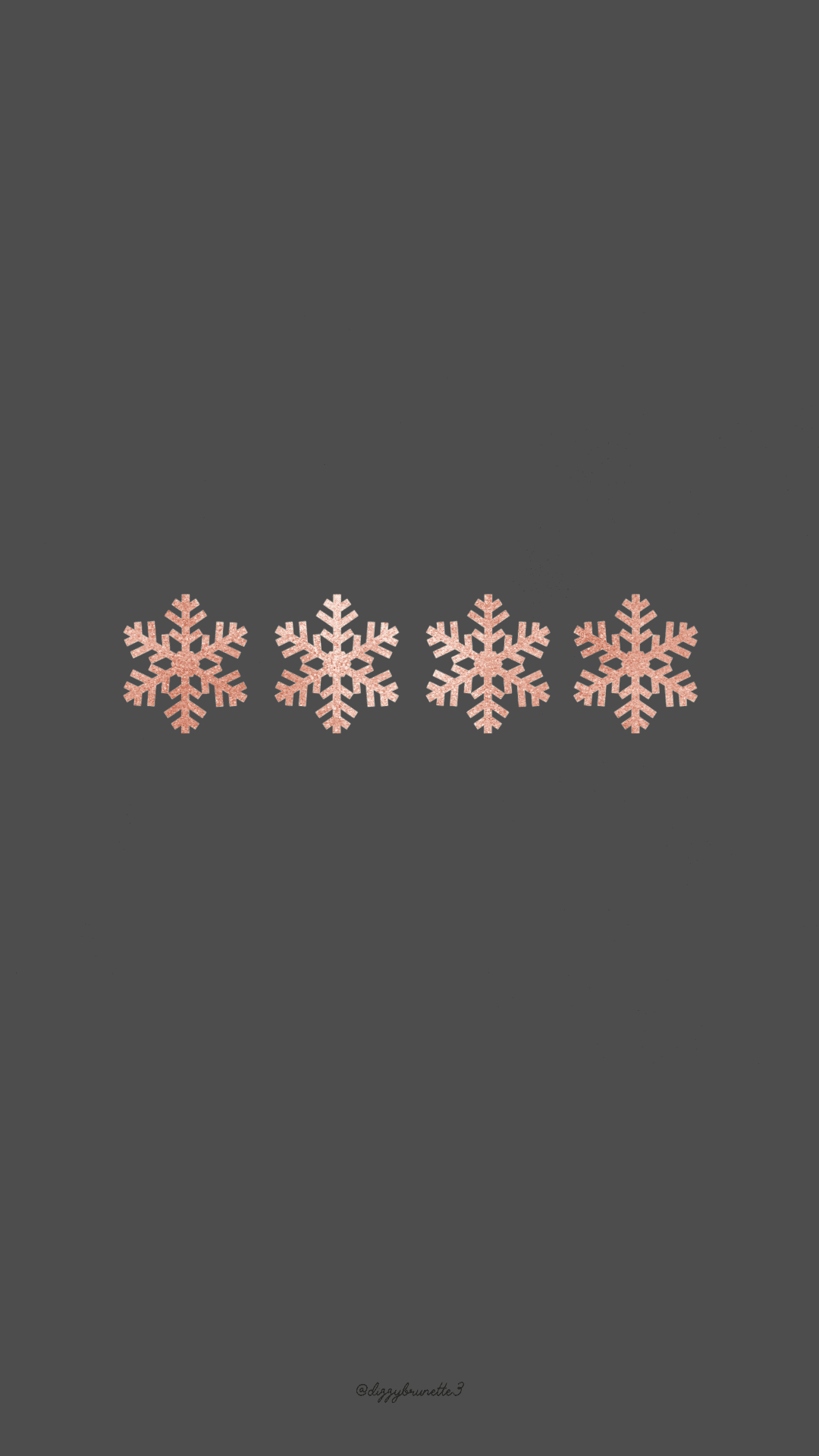 灰色背景配上雪花圖案 壁紙