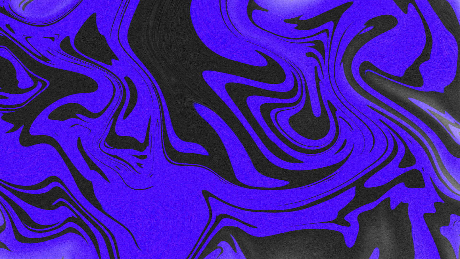 電光藍和黑色旋轉流體形狀的動態抽象圖案。