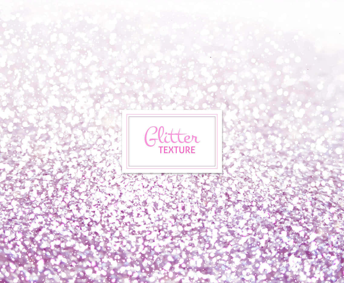 粉紅和白色閃粉紋理，中央標籤寫著「Glitter TEXTURE」。 — 粉紅色 iPhone 壁紙