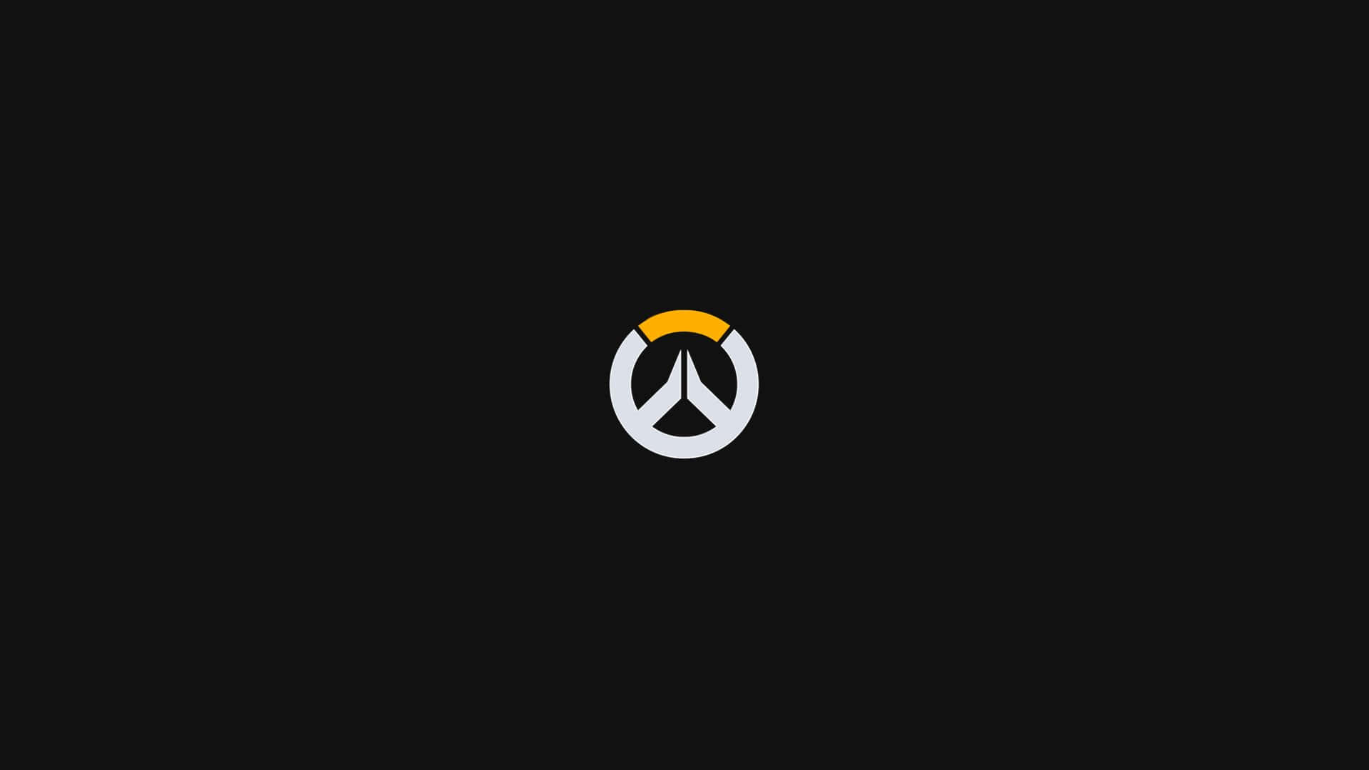 黑色背景上的Overwatch標誌