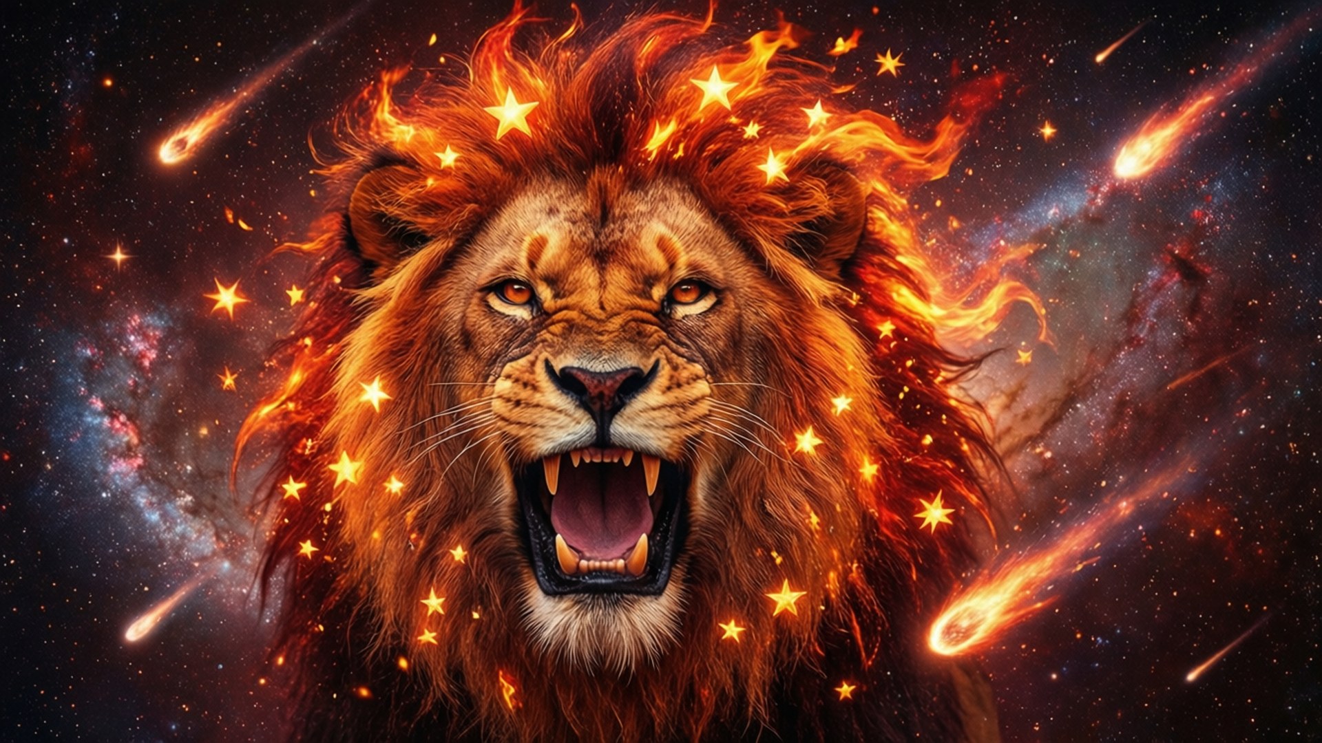 烈焰星鬃獅 壁紙