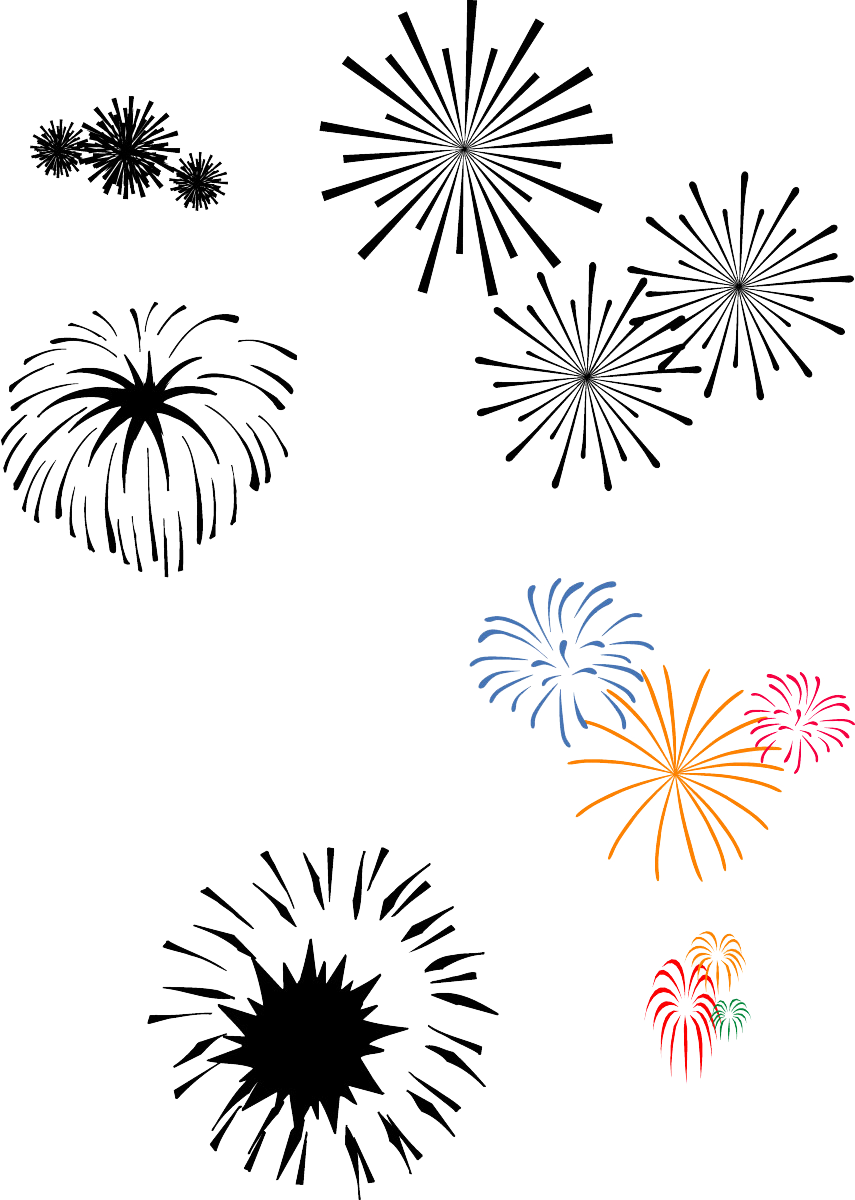 煙火表演插圖 壁紙