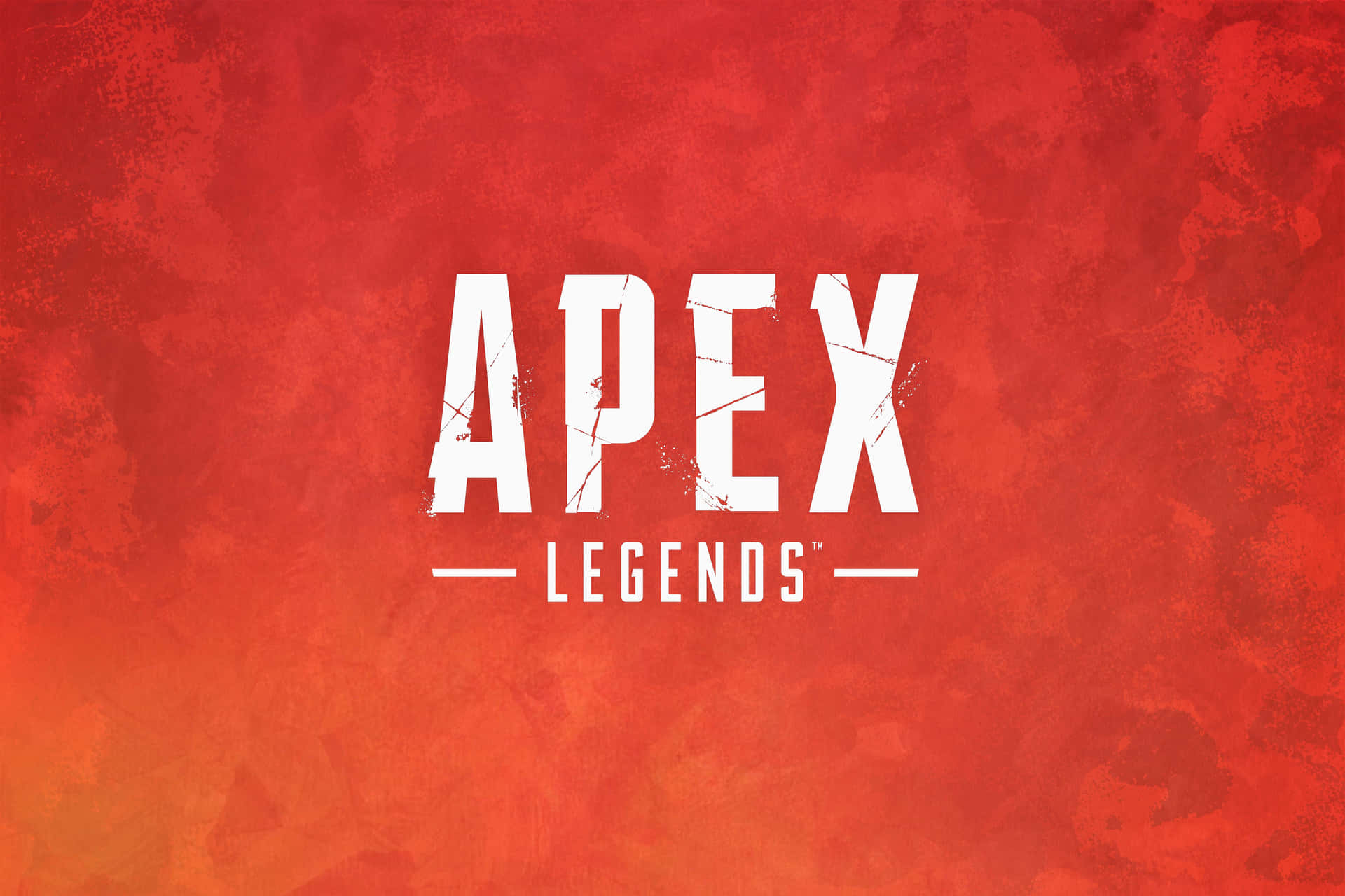 Apex Legends 遊戲標誌，背景為帶有紋理的熾熱紅橙色。