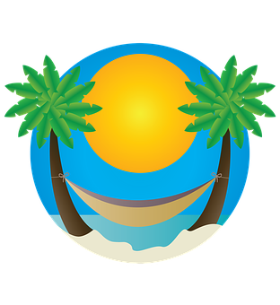 熱帶海灘圖標 壁紙