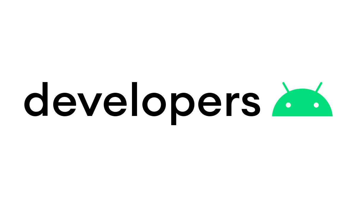 黑色文字寫著 developers，旁邊是綠色 Android 機械人標誌。