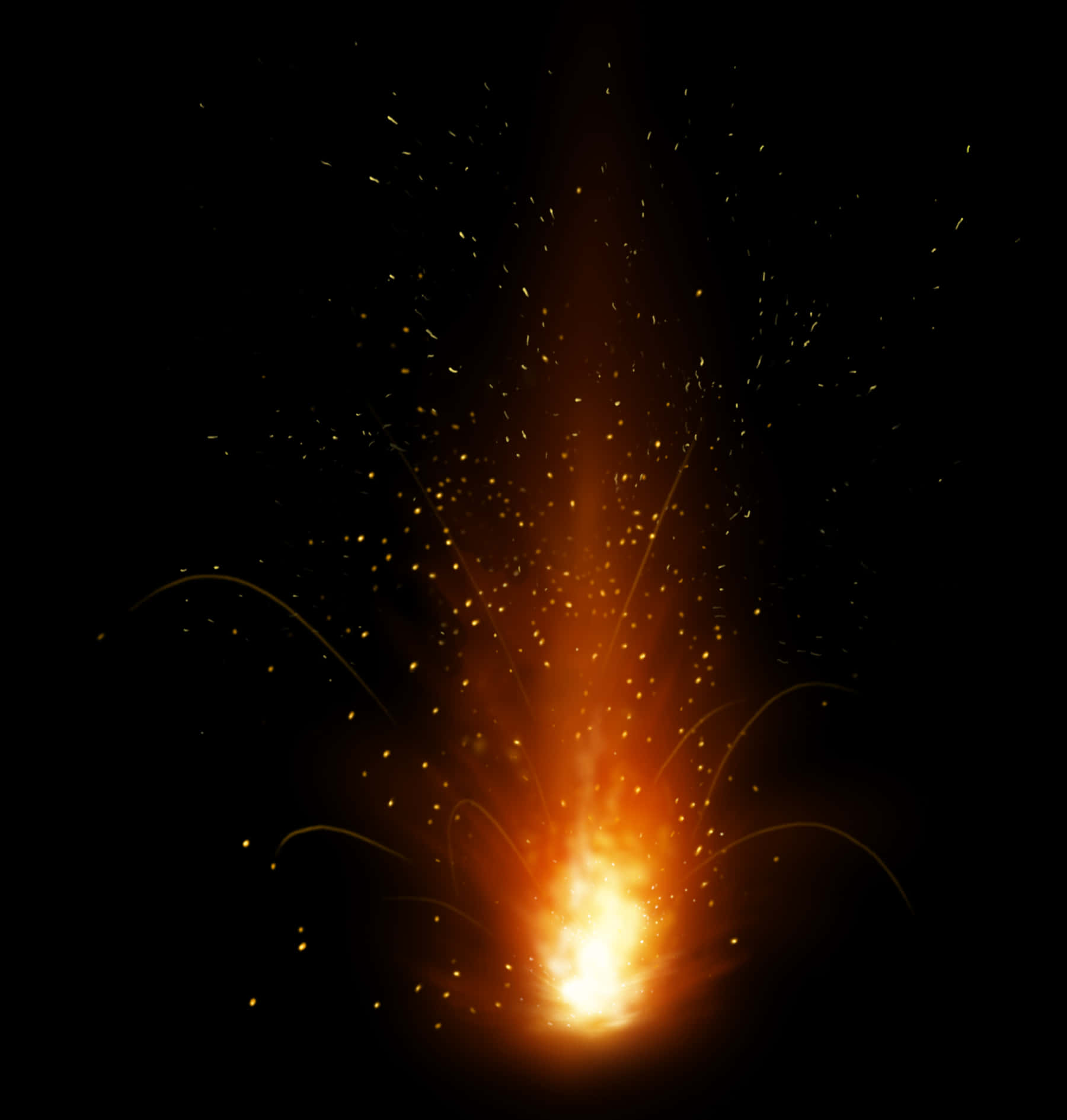 熾熱火花爆炸 壁紙