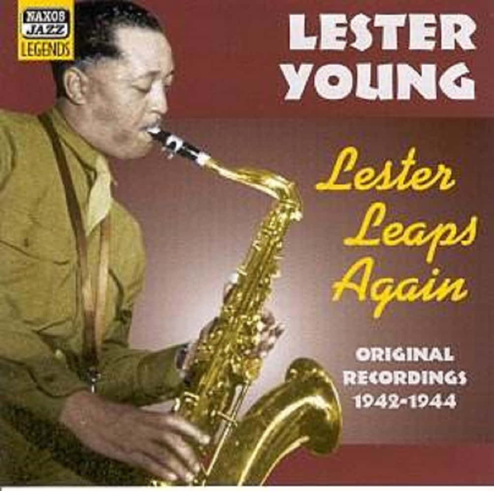 Lester Young 在 1942-1944 年的爵士專輯封面上吹奏色士風。