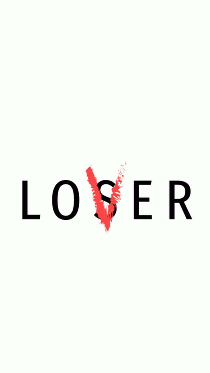 單詞 LOSER 中 S 被紅色油漆劃掉。