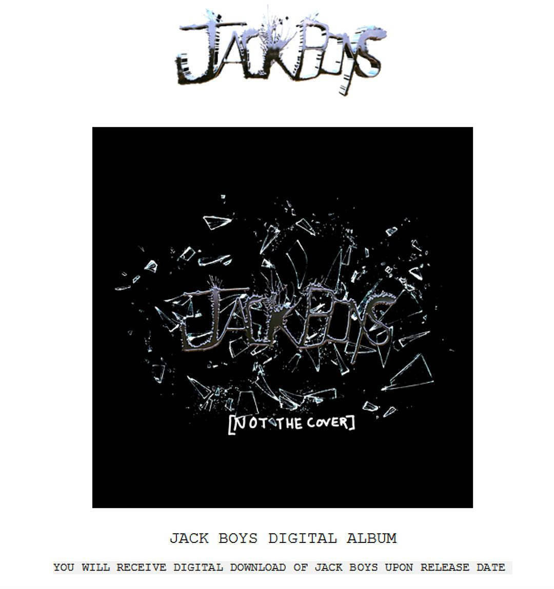 Jack Boys 數位專輯的專輯封面藝術，顯示碎玻璃文字