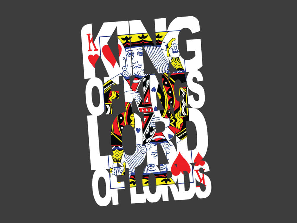 紅心K啤牌圖案，上面有 'Kings of Lords' 文字疊加。