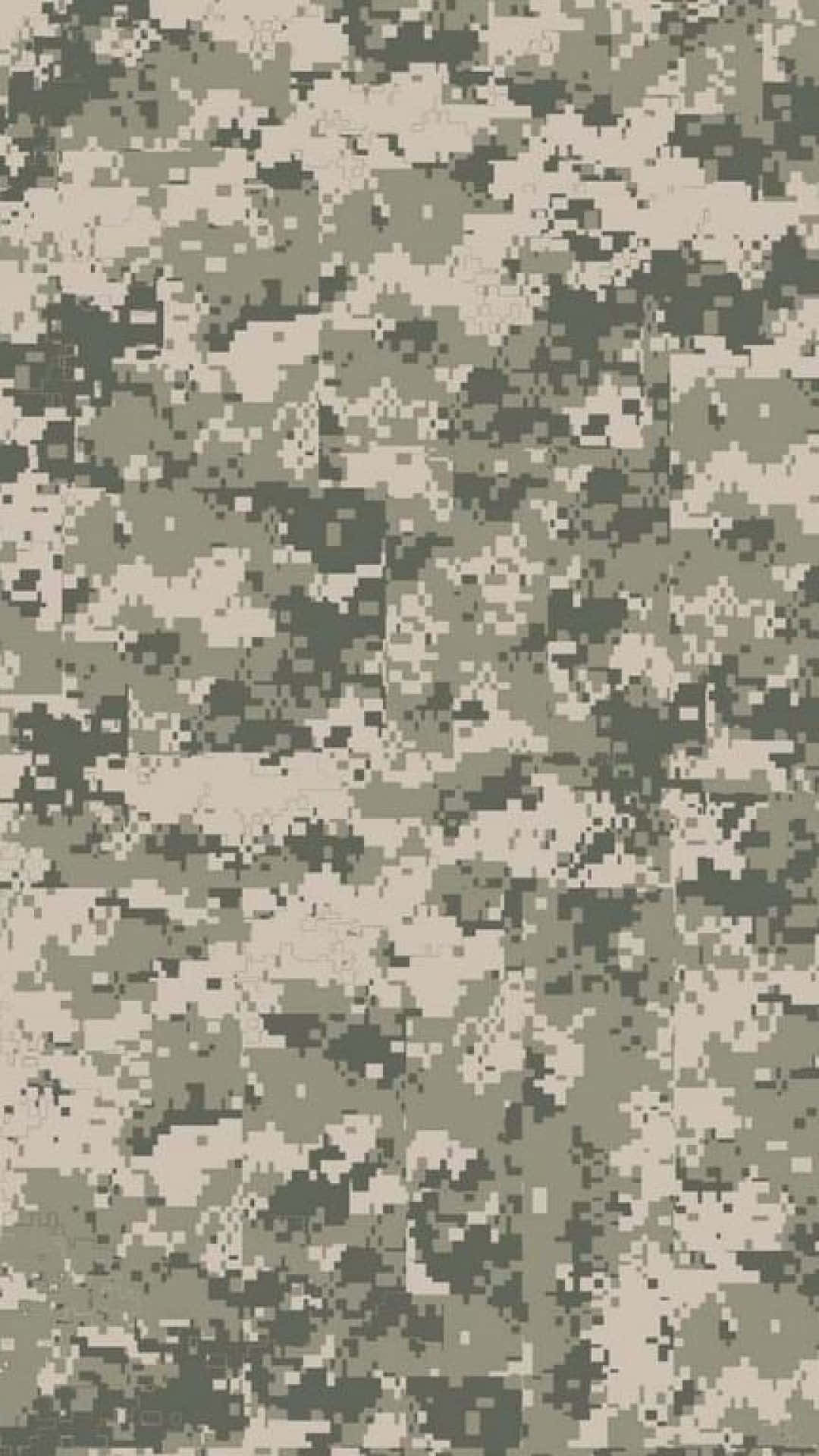 綠色、米色和灰色調的數碼軍事迷彩圖案。
