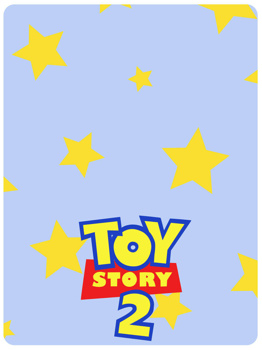 藍色背景上帶有黃色星星的Toy Story 2標誌
