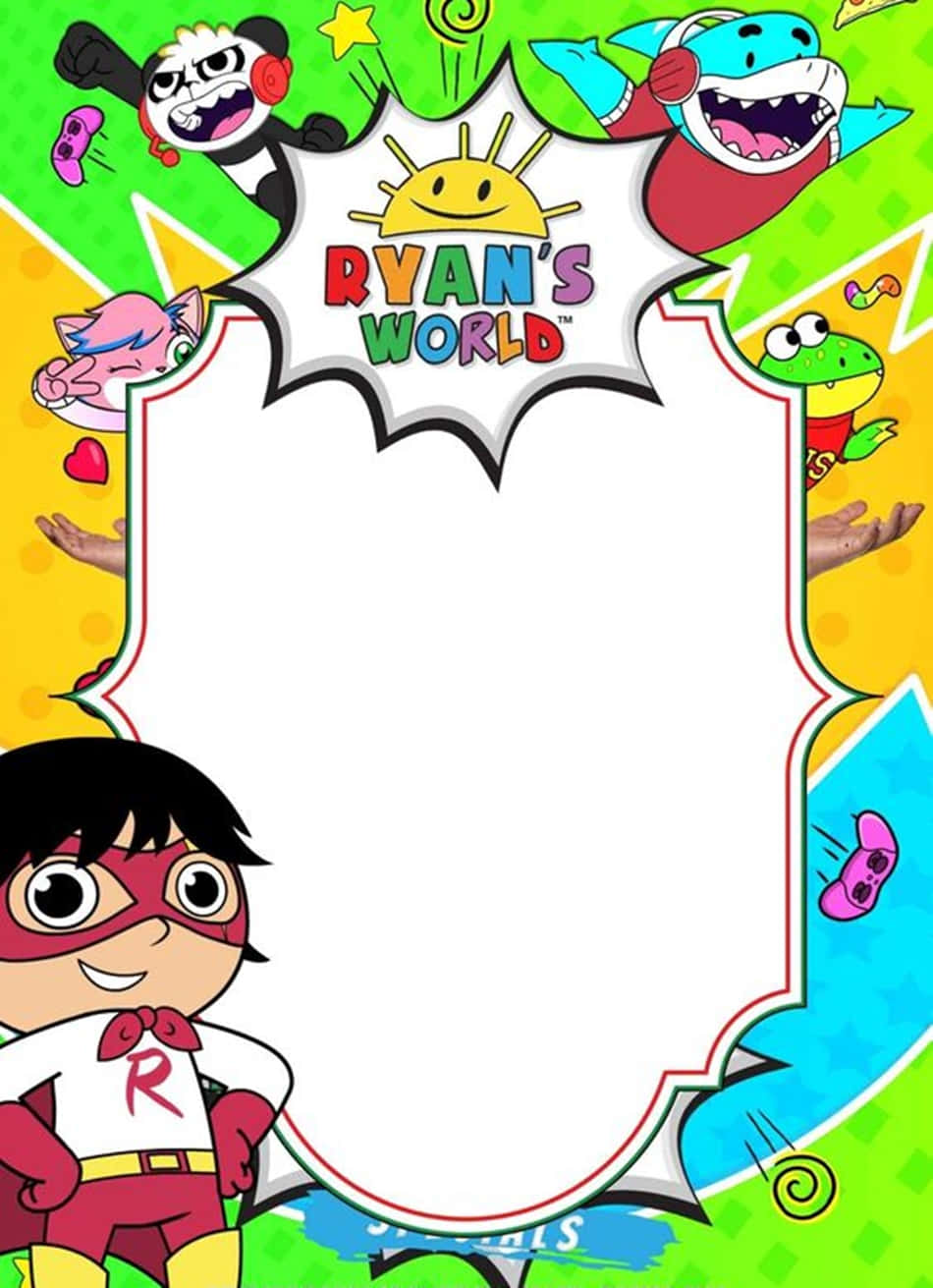 Ryan's World卡通角色相框，適合兒童照片