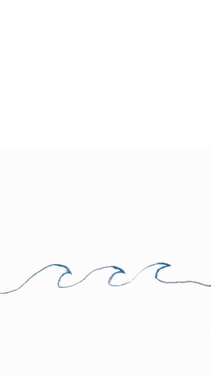 白色背景上的三個藍色波浪輪廓。