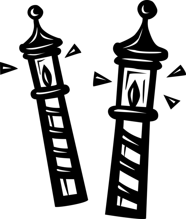 理髮店旋轉燈柱插畫 壁紙