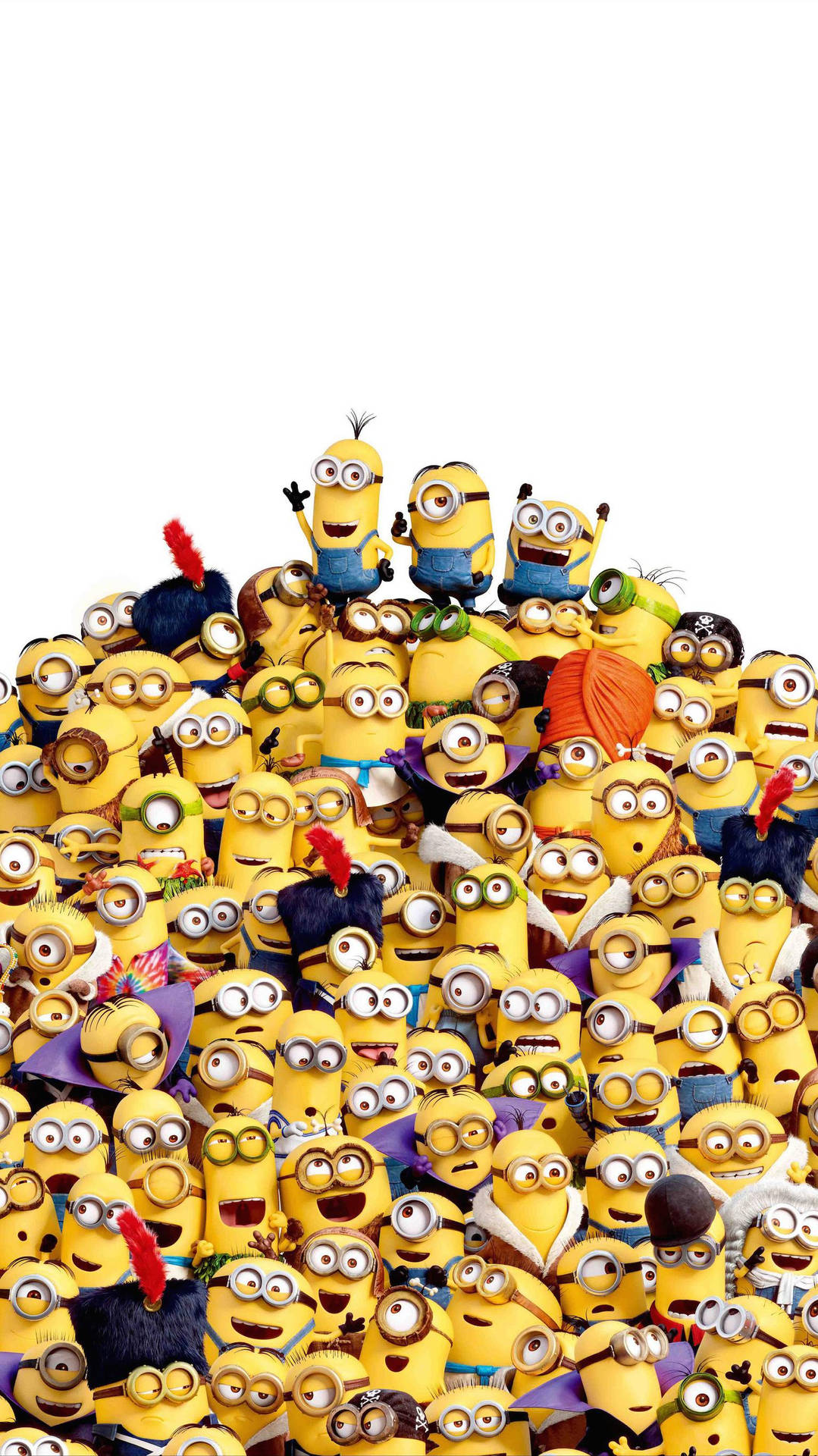 一大群Minions，表情同配件多樣。