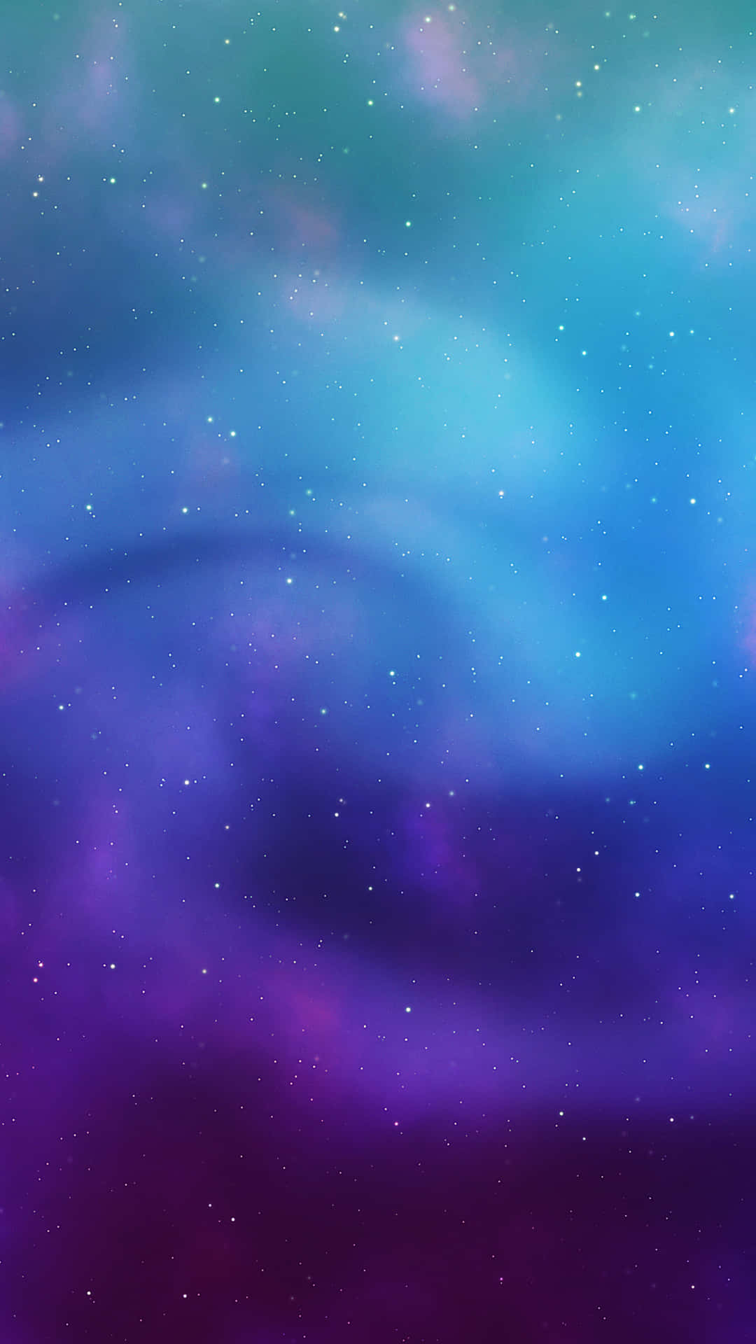 鮮豔的宇宙星雲，帶有旋轉的藍色和紫色以及閃爍的星星。