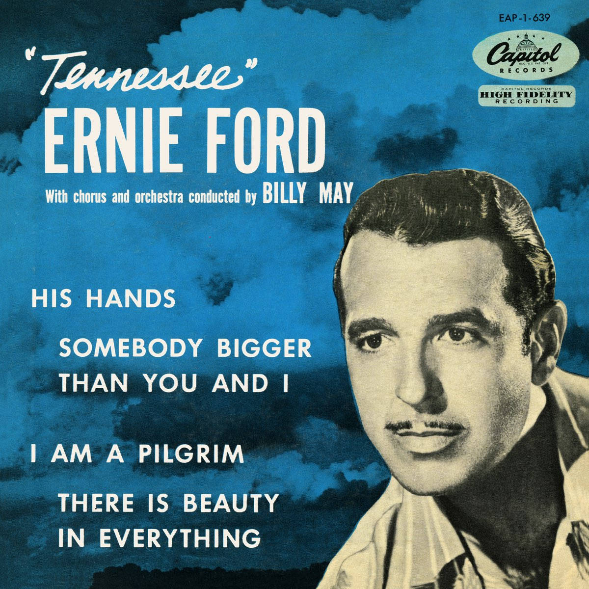 Ernie Ford 經典專輯封面，藍天與歌詞。
