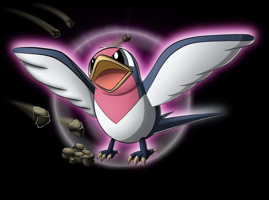 發光 Taillow 張嘴 壁紙