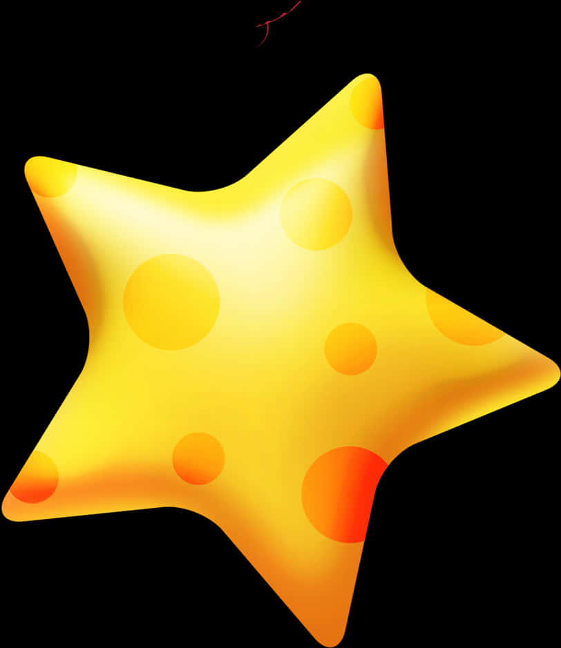 發光卡通星星 壁紙